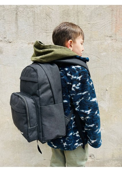 Laptop Bölmel I ( 7 Bölmeli ) Unisex Kanvas Okul Çantası modelleri