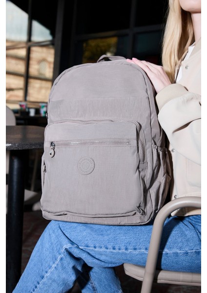 Sanmorris Unisex Suya Dayanıklı Mega Boy Krinkıl Çok Gözlü Laptop Okul ve Seyahat Sırt Çantası