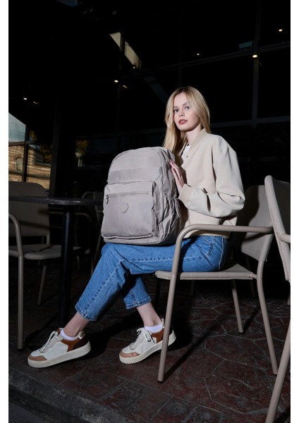 Sanmorris Unisex Suya Dayanıklı Mega Boy Krinkıl Çok Gözlü Laptop Okul ve Seyahat Sırt Çantası fiyatları