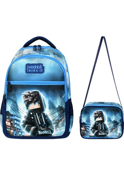 Waddell Lisanslı Desenli Sırt Çantası ve Beslenme Çantası , Ilköğretim Çantası fiyatları