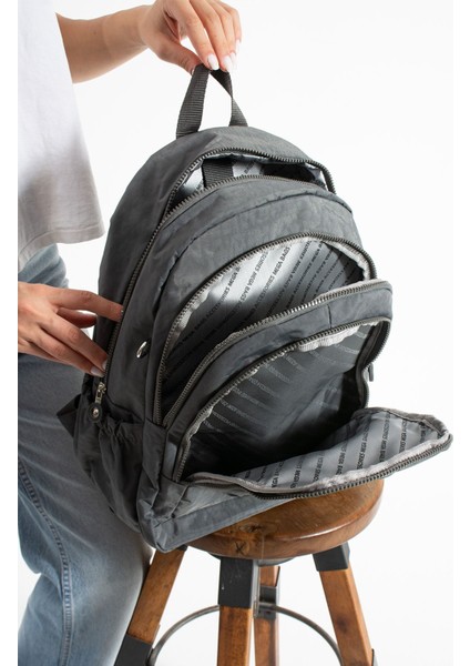 Mega Boy Unisex Ayarlanabilir Ortapedik Askılı Çok Gözlü Laptop Bölmeli Okul Çantası