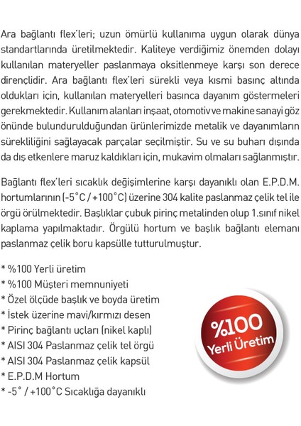 Bağlantı ve Batarya Hortumu - 3/8 İnç 100 cm