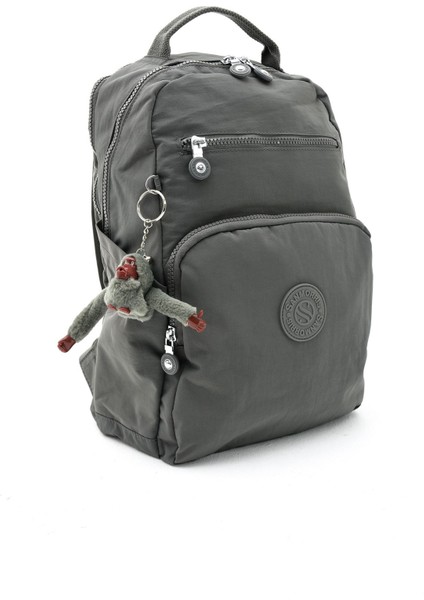 Sanmorris Unisex Gri Suya Dayanıklı Krinkıl Kumaş Çok Gözlü Orta Boy Laptop Okul ve Sırt Çantası indirimleri