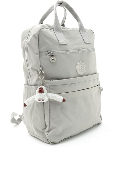 Unisex Suya Dayanıklı Krinkıl Kumaş Çok Gözlü Büyük Boy Laptop Okul ve Sırt Çantası fırsatları