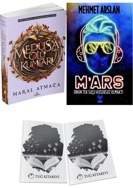 M'ars Onun Tek Suçu Kusursuz Olmaktı ve Ephesus Yayınları Medusanın Ölü Kumları 3 Maral Atmaca 2li Set + Hediyeli