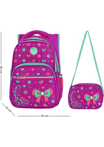 Waddell Ilkokul Sırt Çantası ve Beslenme Çantası Set Olarak Satılmaktadır 33 x 20 x 45 cm