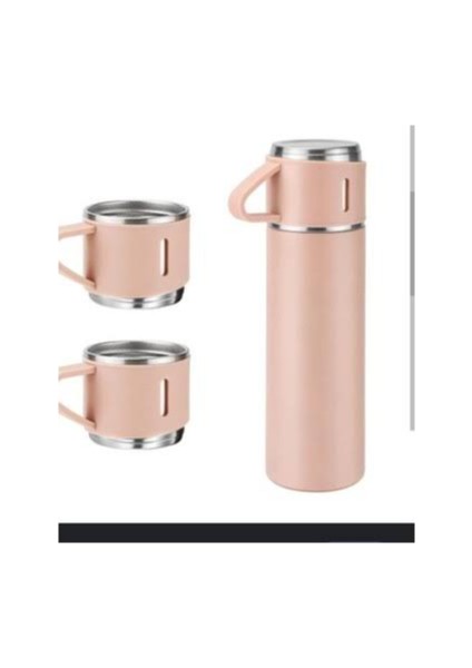 500ML Paslanmaz Çelik Bardaklı Termos Çift Katmanlı Termos Bardak Mug Araç Kahve Çay El Termosu modelleri