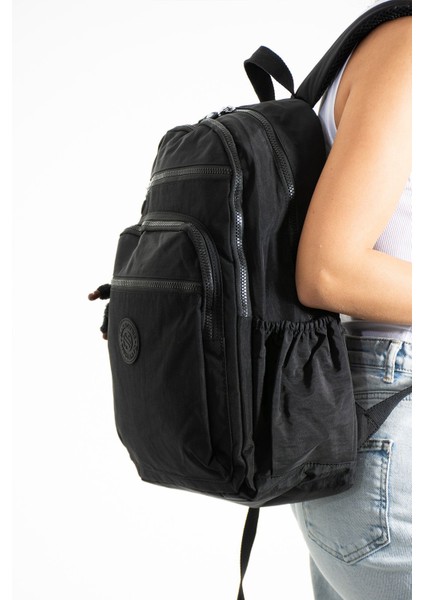 Sanmorris Unisex Suya Dayanıklı Kumaş Laptop Bölmeli Okul Seyahat Sırt Çantası modelleri
