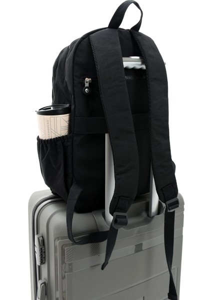 Sanmorris Unisex Suya Dayanıklı Kumaş Laptop Bölmeli Okul Seyahat Sırt Çantası