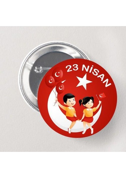 23 Nisan Yaka Çanta Rozeti 5 Li Paket Çocuk Bayramı Hediyelik Rozet fiyatları