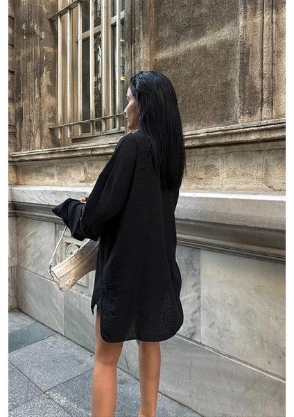 Alina Kol Cut Out Keten Gömlek 3252-08 modelleri