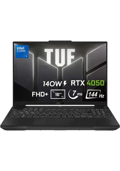 FX607VU-RL147-GAMING Intel Core 5-210H 16GB Ddr5 1 Tb SSD RTX4050 6gb 140W 16 Inç Windows 11 Pro Fhd+ 144Hz 7ms IPS Gaming Laptop