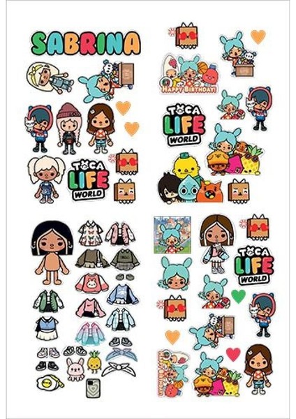 Deri bileklik TOCA-BOCA Temalı 6lı paket modelleri