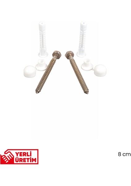 Klozet Taşı Montaj Vidası 8 cm fiyatları