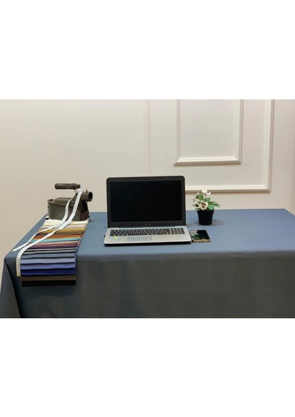 Nivemeshome Keten Trend Masa Örtüsü Indigo Apm modelleri