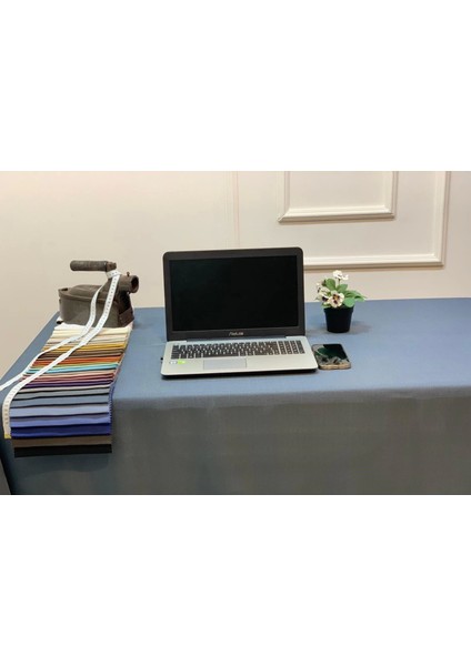 Nivemeshome Keten Trend Masa Örtüsü Indigo Apm indirimleri