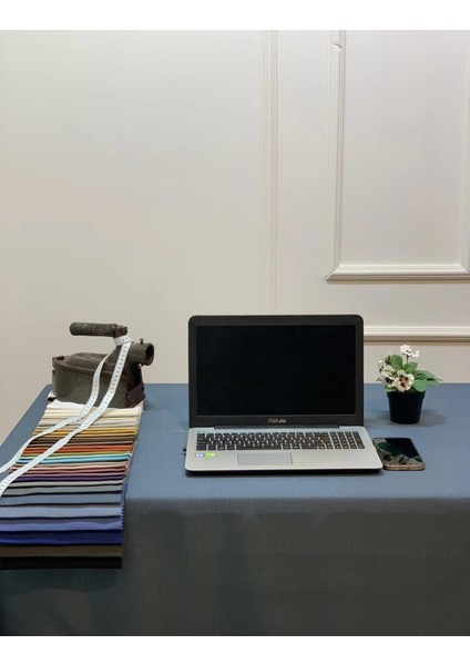 Nivemeshome Keten Trend Masa Örtüsü Indigo Apm fırsatları