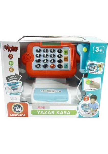 Vardem Kutulu Işıklı Sesli Dokunmatik Yazar Kasa - Kırmızı