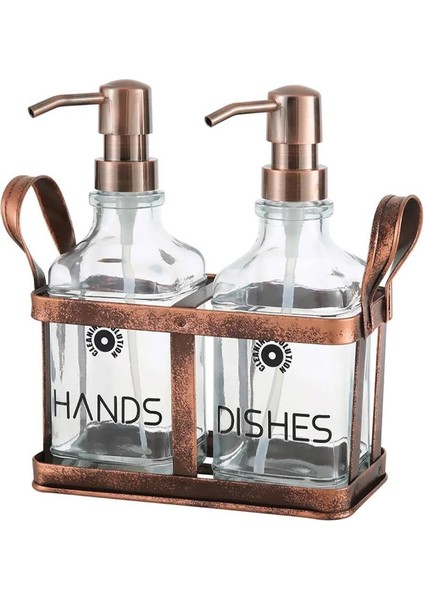 Rame Sıvı Sabunluk Seti - Retro Görünümlü - 2X500 ml fırsatları