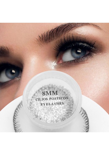 Klasik Ekspres Kirpik; İpli Kirpik; 8mm 3 Ip ; Hızlı Kirpik Siyah