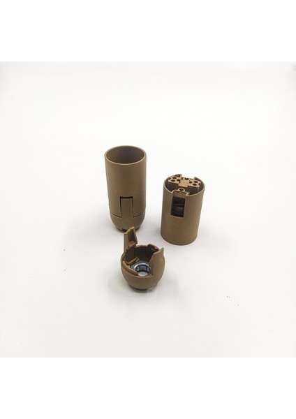 Dekoratif Plastik E-14 Düz Geçmeli Duy Gold (2 Adet) modelleri