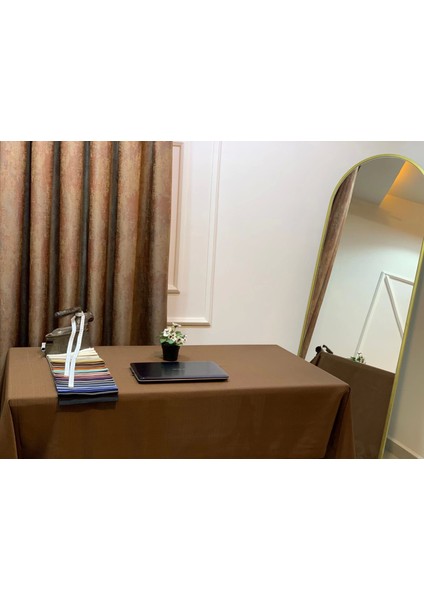 Nivemeshome Keten Trend Masa Örtüsü Kahve Apm indirimleri