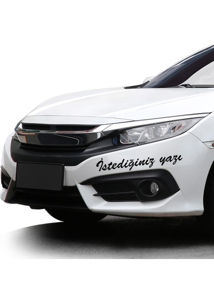 Kişiye Özel Araç Sticker 2 Adet Isim Soyisim Araba Motor Etiketi