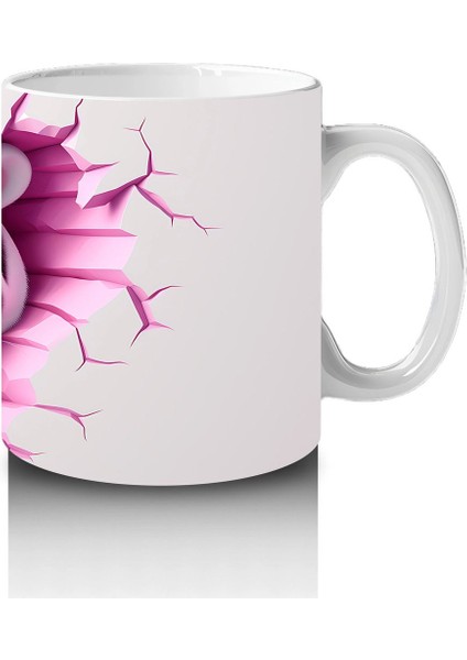 Kalpli Çatlakta Bakan Sevimli Kaplan Kız – Baskılı Kahve Kupası fırsatları