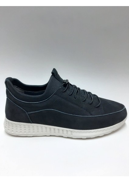 Hakiki Deri Siyah Bağcıksız Rahat Esnek Yazlık Erkek Ayakkabı C-98878YHSA