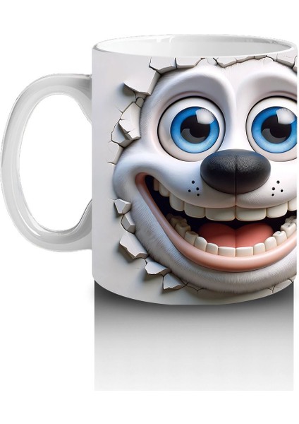 Neşeyle Bakan Sevimli Karakter Suratları – Baskılı Kahve Kupası fiyatları