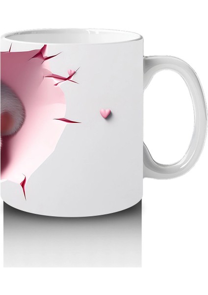 Pembe Duvarı Delen Sevimli Koala – Baskılı Kahve Kupası fırsatları