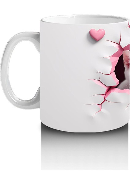 Çatlak Duvar Arasında Sevimli Kedi Kardeşler – Baskılı Kahve Kupası fiyatları