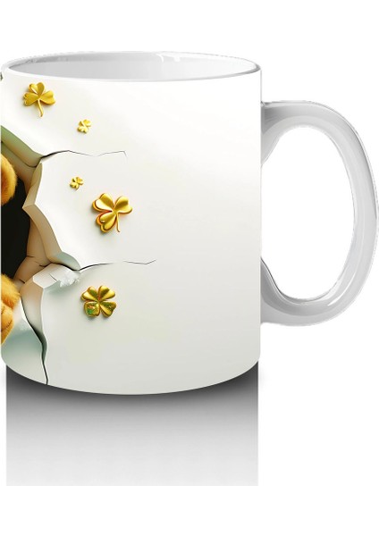 Şans Getiren Şapkalı Ayıcık – Baskılı Kahve Kupası fırsatları