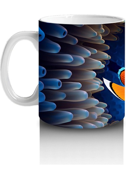 Dalgalar Arasında Yüzen Neşeli Balık – Baskılı Kahve Kupası fiyatları