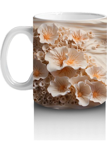 Mercan Kayalıklarında Yüzen Zarif Yunus Desenli Kupa Bardak fiyatları