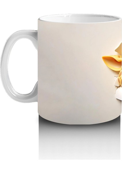 Boynuzlu Gözlüklü Sevimli Zürafa – Baskılı Kahve Kupası fiyatları