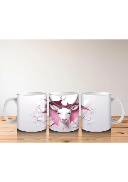 Çatlak Kalpli Duvar Arasında Tek Boynuzlu Keçi – Baskılı Kahve Kupası indirimleri