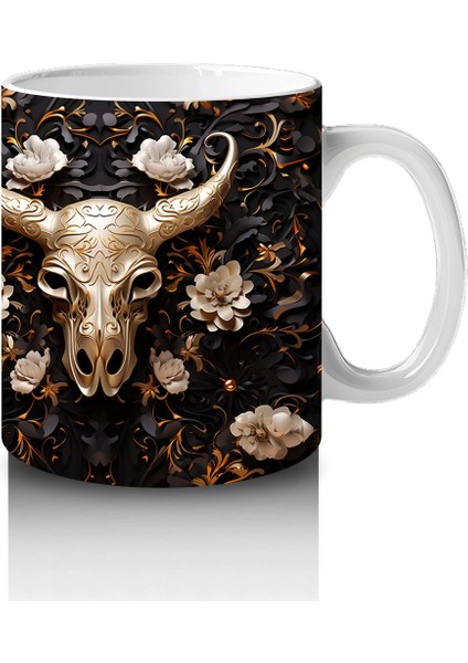 Geyik ve Yaban Hayvanları Desenli Kahve Kupası – Baskılı Kupa Bardak fırsatları