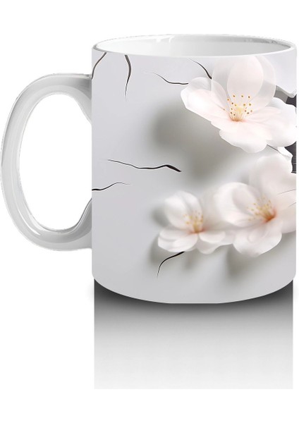 Kiraz Çiçekleriyle Süslenmiş Yavru Samur – Baskılı Kahve Kupası fiyatları