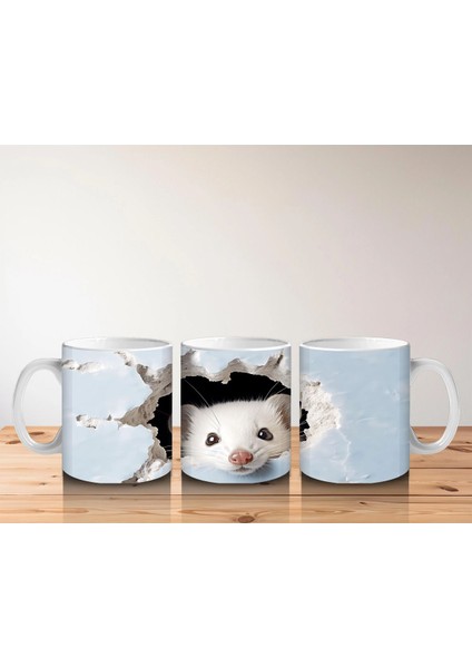 Duvarı Delen Gri Ayı – Baskılı Kahve Kupası indirimleri