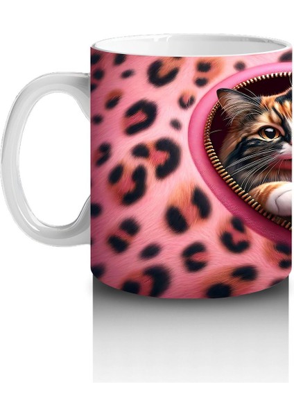 Kalpli Yastığa Sarılmış Sevimli Kedi Çifti – Baskılı Kahve Kupası fiyatları