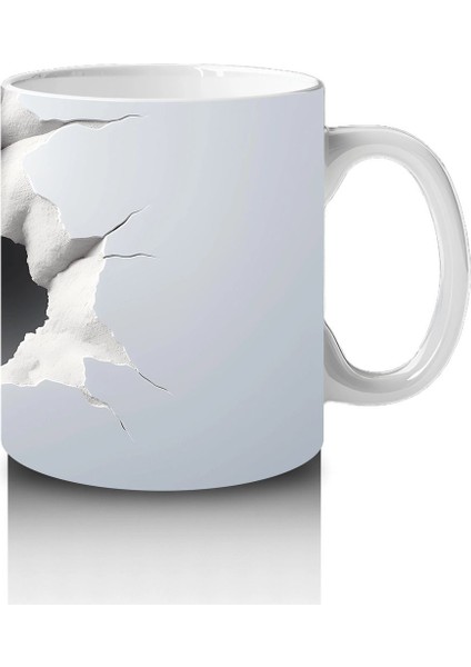 Çatlak Duvardan Bakan Meraklı Penguen – Baskılı Kahve Kupası fırsatları