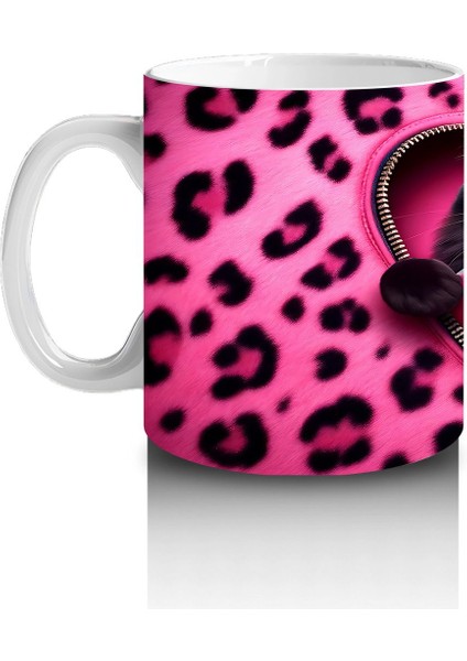 Siyah Kediler ve Pembe Kalp – Baskılı Kahve Kupası fiyatları