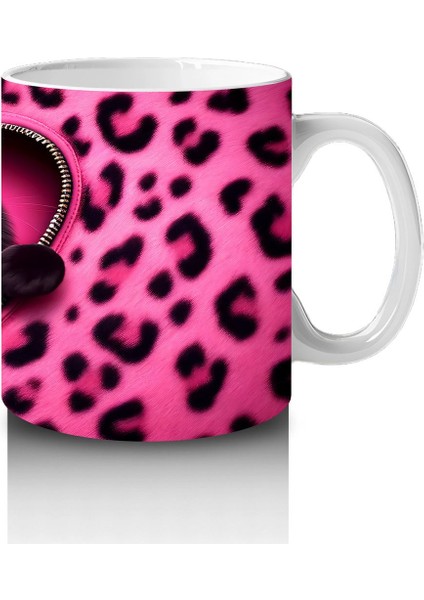 Siyah Kediler ve Pembe Kalp – Baskılı Kahve Kupası fırsatları