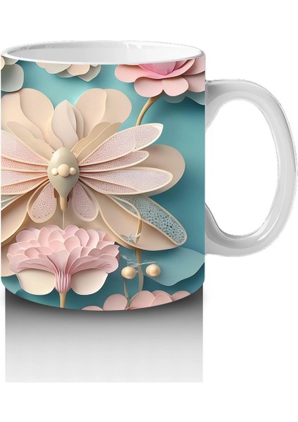 Simetrik Rölyef Kelebek Deseni – Baskılı Kupa fırsatları