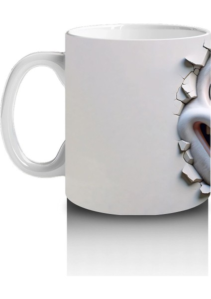 Gözleriyle Gülen Karikatür Yüz – Baskılı Kahve Kupası fiyatları