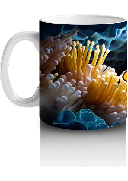 Mercan Kayalıklarında Palyaço Balıkları – Baskılı Kahve Kupası fiyatları