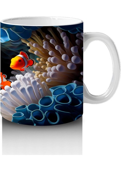 Mercan Kayalıklarında Palyaço Balıkları – Baskılı Kahve Kupası fırsatları