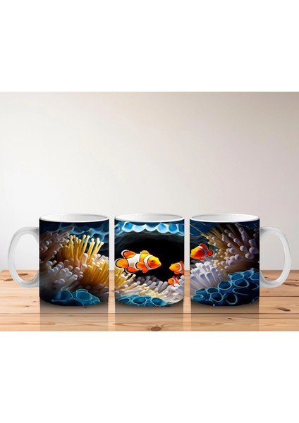 Mercan Kayalıklarında Palyaço Balıkları – Baskılı Kahve Kupası indirimleri