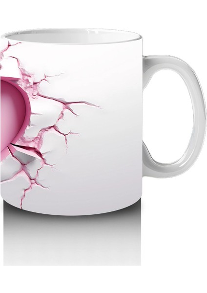 Kalpli Oyuk Zeminde Sevimli Kelebek Figürü - Baskılı Kahve Kupası fırsatları